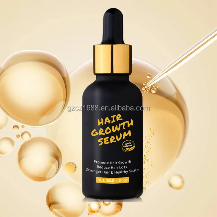 Private Label Natural Ginger DHT Blockers OEM Folliboost Herbal Essence Hair Growth Serum with Biotin