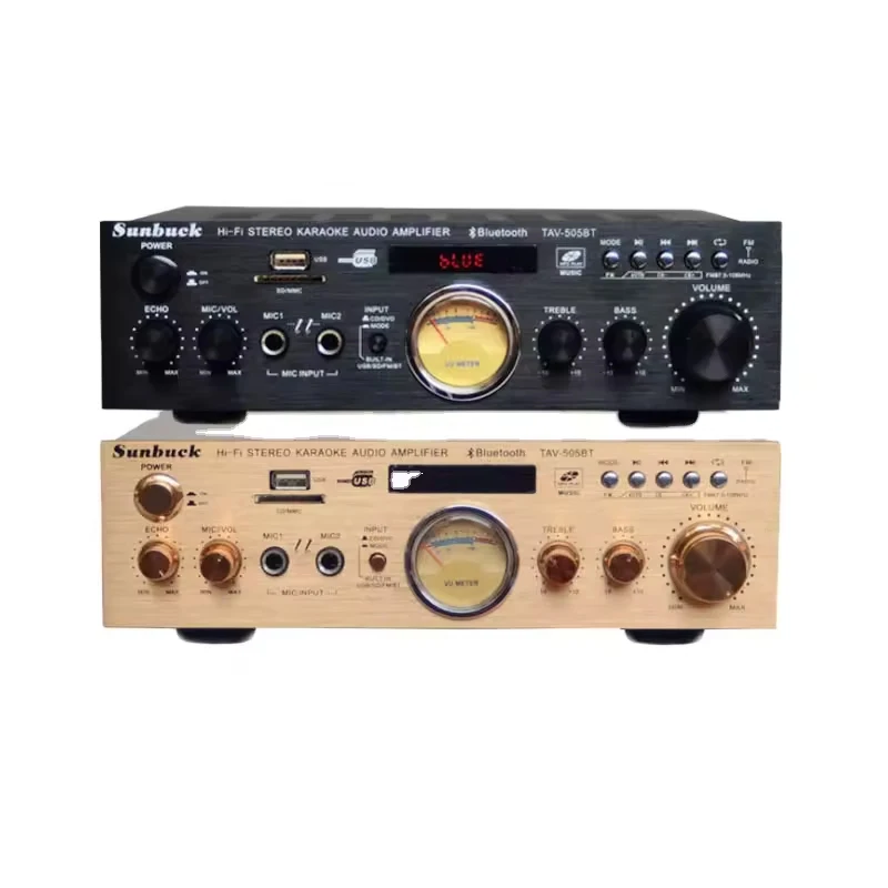 220V Blueteeth Amplifier FM Audio High-power 300W*2 Karaoke OK Car Home Theatre System Sound Equipment/Amplifiers/Speakers