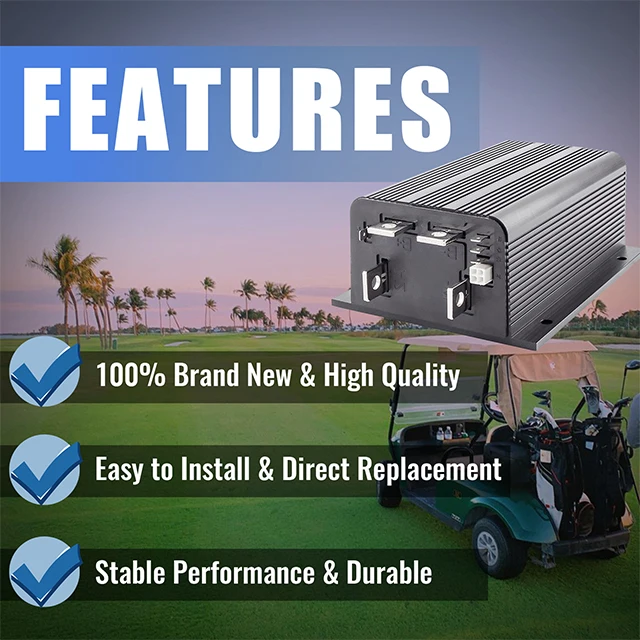 Golf Cart Speed Controller 500A 36V 48V DC Motor Controller Replacing For CURTIS 1205M-5601 1205M-5603 Motor Controller