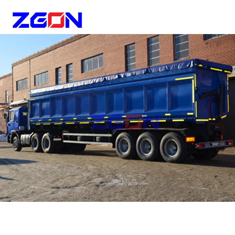 The Philippines market use Side Tipper unloading semi trailer
