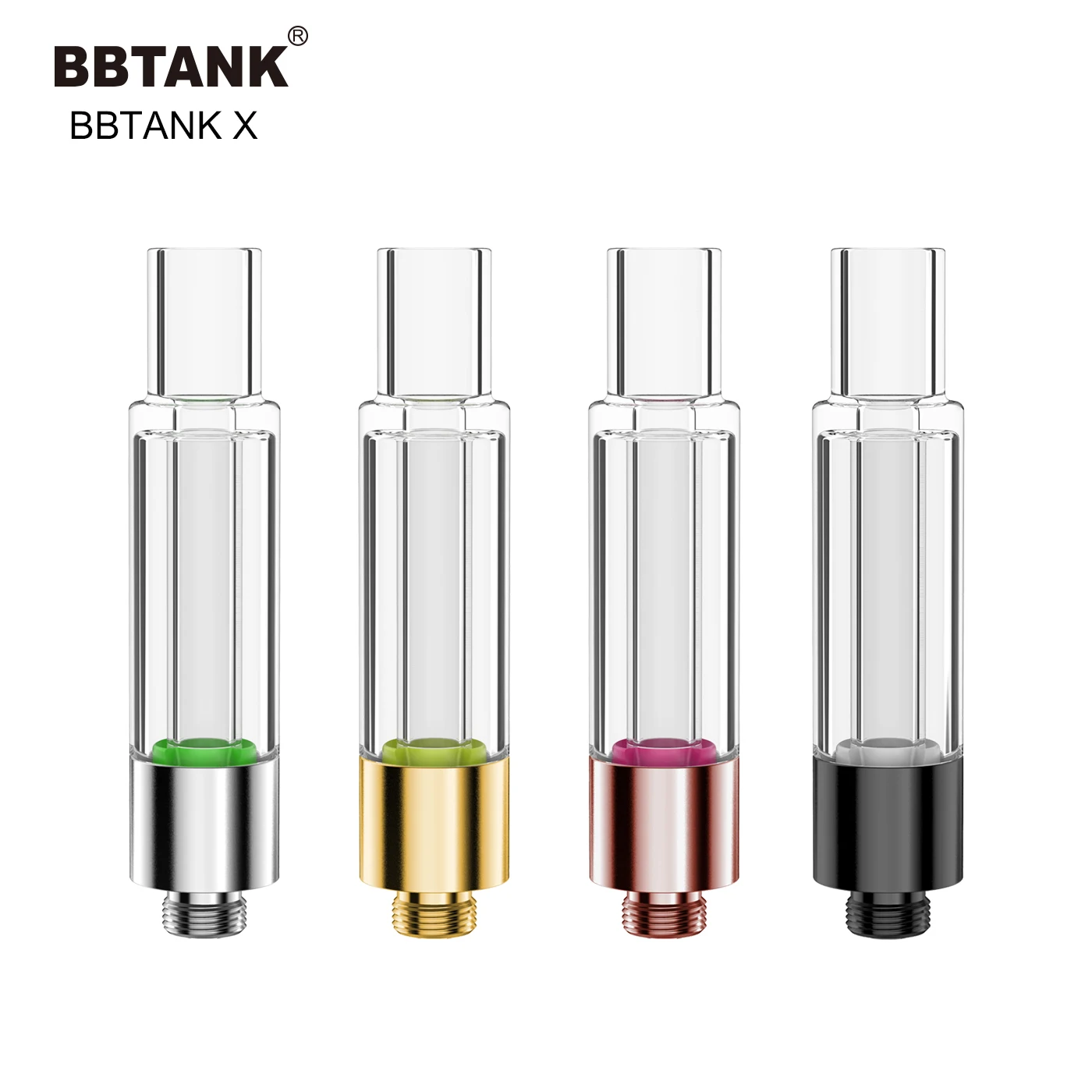 High-end empty vape cartridge 0.5ml 1.0ml 510 cartridge all-glass cbd tank with packaging box