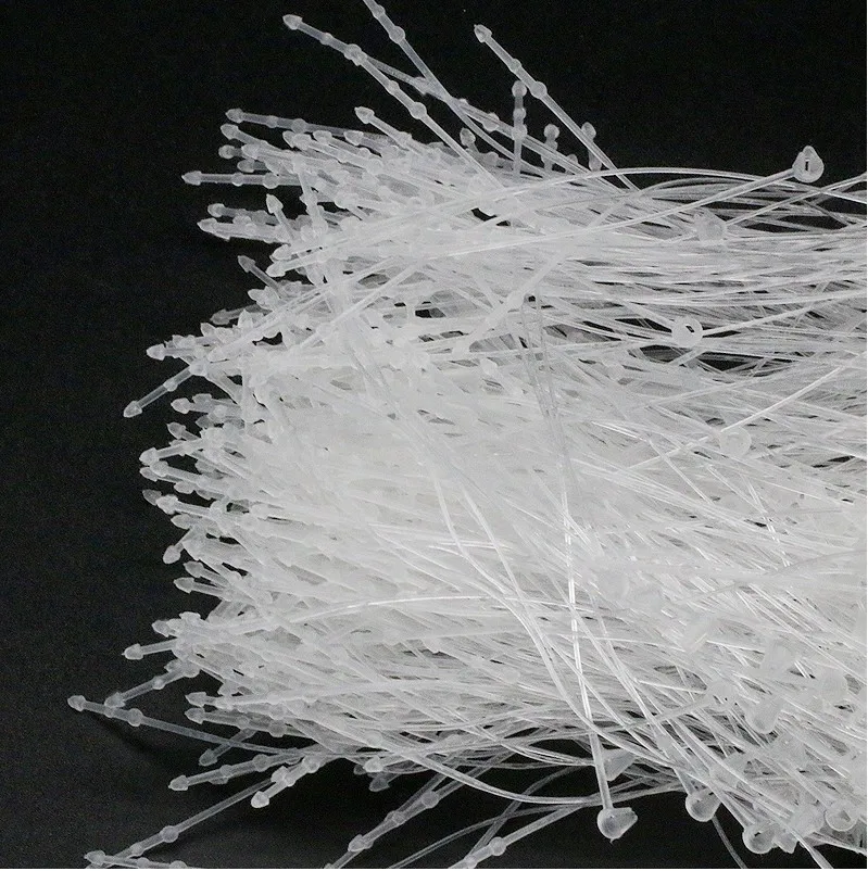 
Snap Lock Bullet Head Plastic Sling String of Hang tag HangTag String loop pins For Garment 