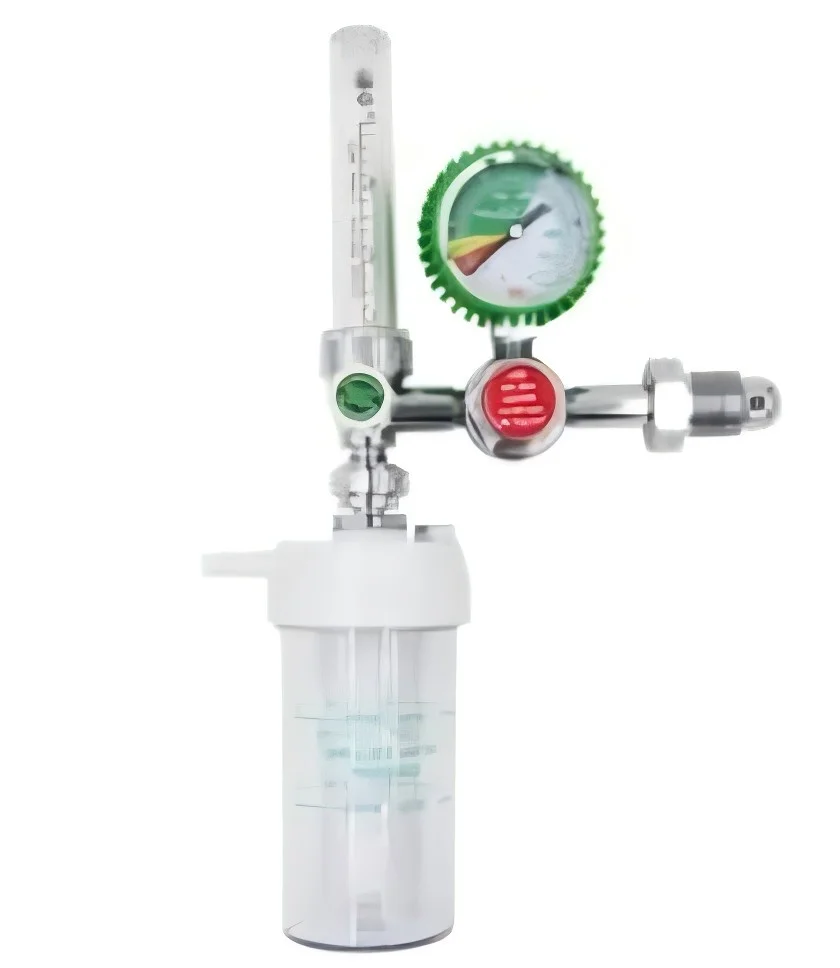 oxygen flow meter with humidifier medical oxygen reducer pin index yoke oxygen humidifier and regulator