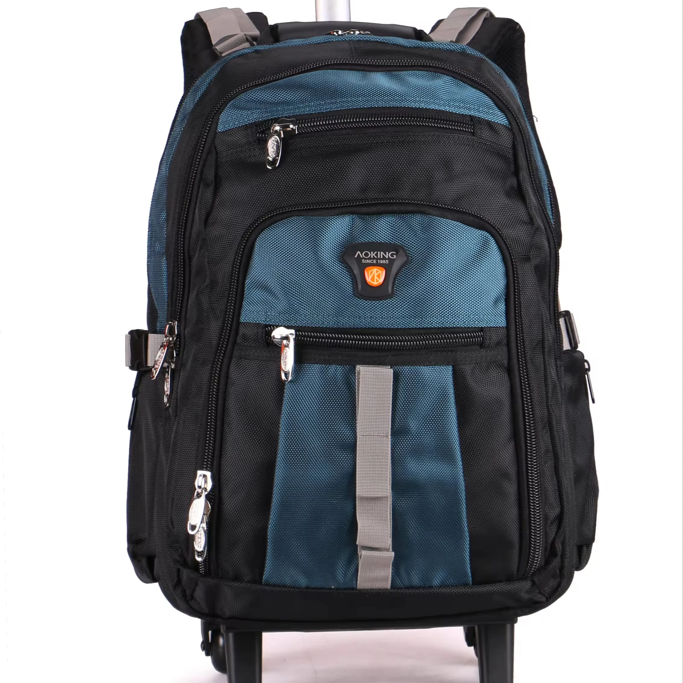 Aoking hot selling classic design high capacity 21inch mochilas escolares con ruedas durable trolley backpack