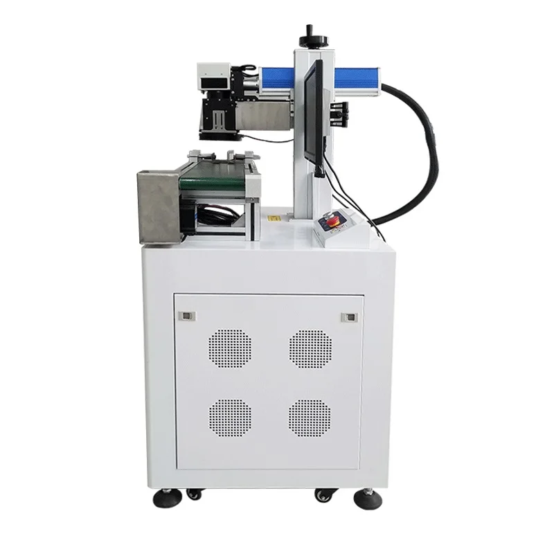 2024 CCD Visual Positioning Automatic Focus Vision System flying Co2 Galvo Laser Marking Machine for woodave
