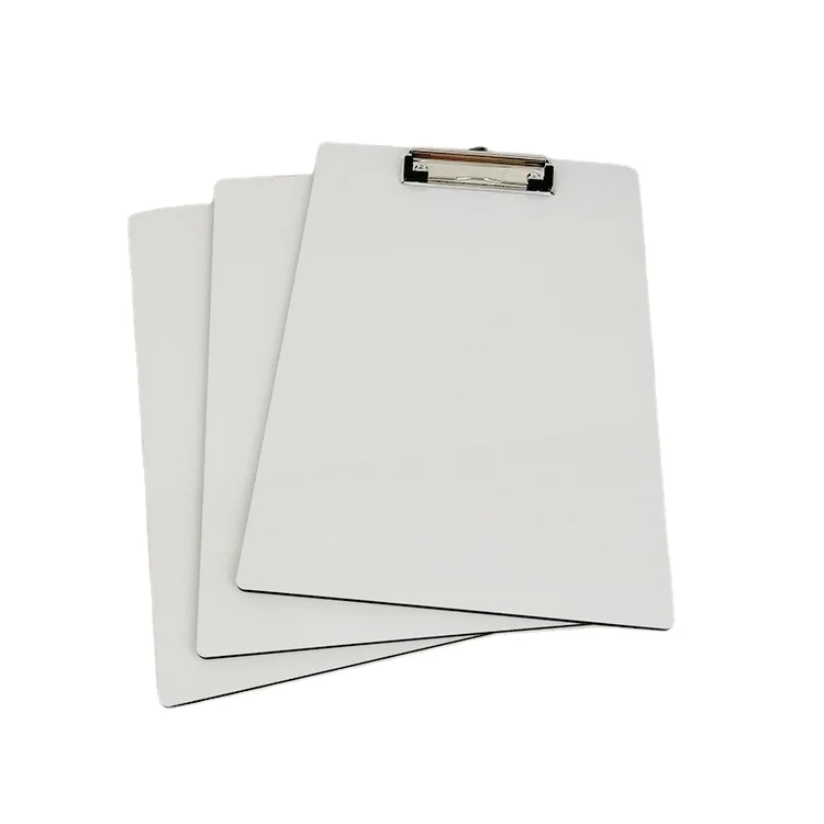 Wholesale Popular MDF A4 Size Sublimation White Blank Clipboard for Custom Printing