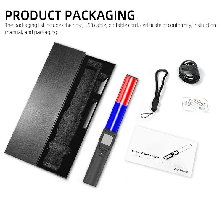 High Precision Alcohol Detector for Blow Test Special Instrument for Measuring Drunk Driving Traffic Warning Product