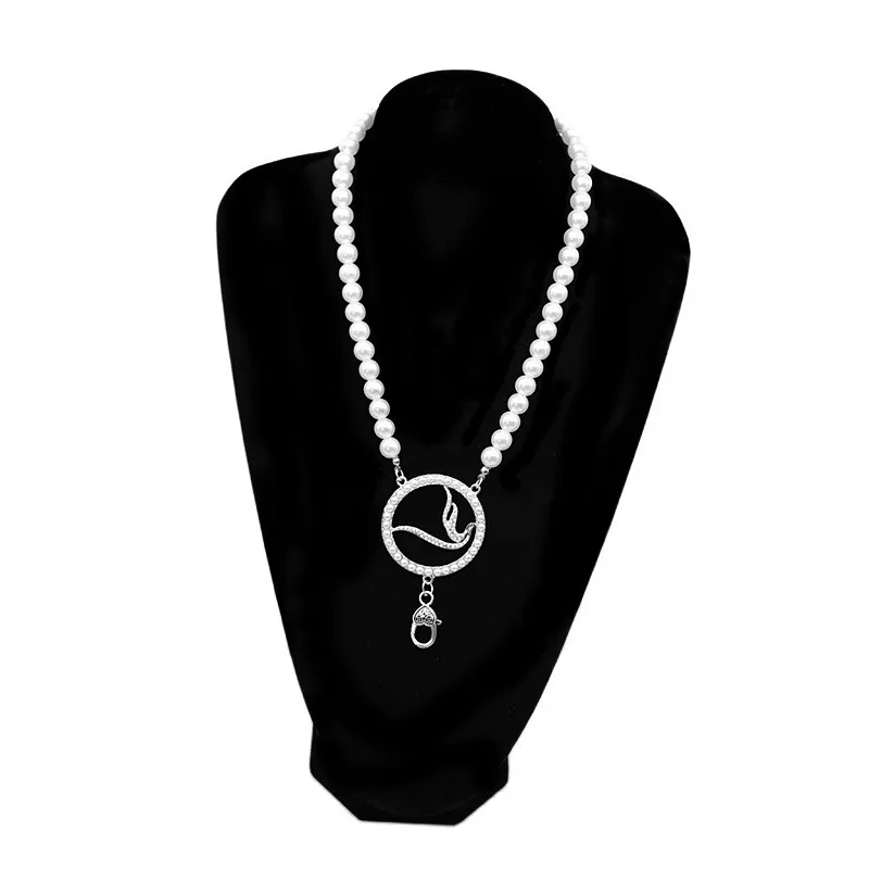 Group Federation Sisterhood Club Greek Zeta Phi Beta Choker Pearl Chain Sorority ZPB Dove Anniversary Necklace