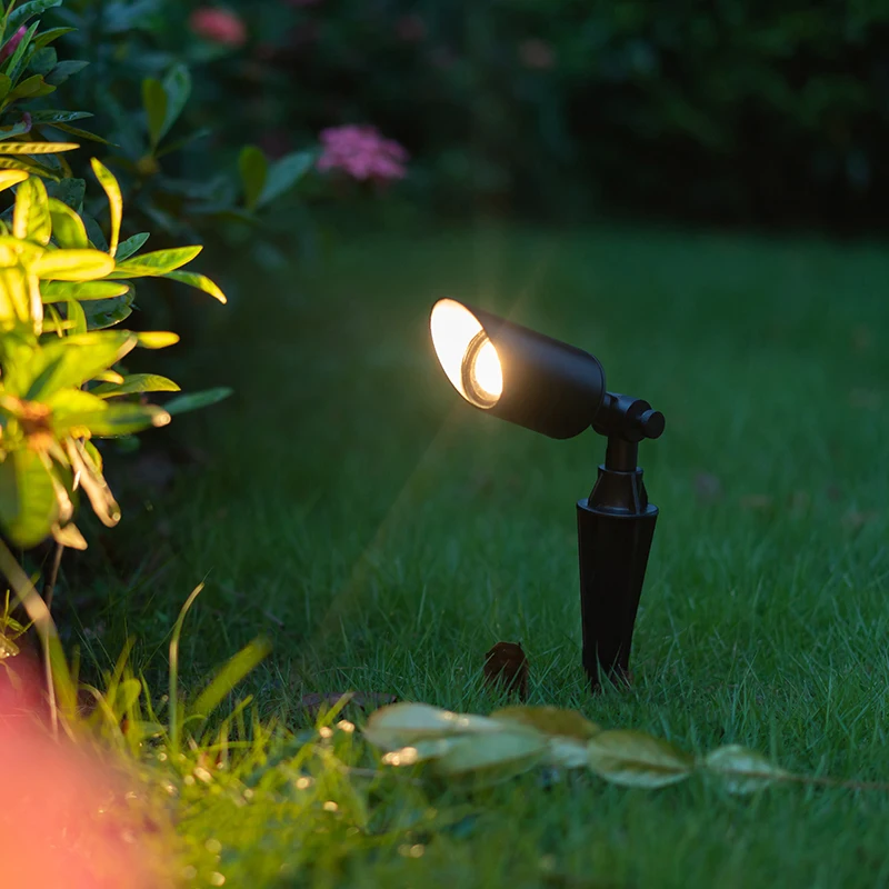 IP65 водонепроницаемая наружная светодиодная садовая литая алюминиевая стойка с шипами для газона