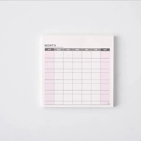 Monthly Weekly Day Planners Notebook Memo Pad Business Memo Notes Office Supplies School Stationery