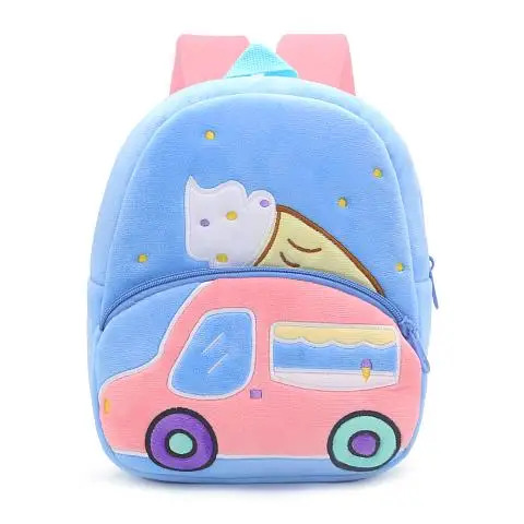 Cartoon 3D Excavator Tractor 2-4 Years Toddler Backpack Engineering Vehicles Backpack Children Kindergarten Schoolbag Baby