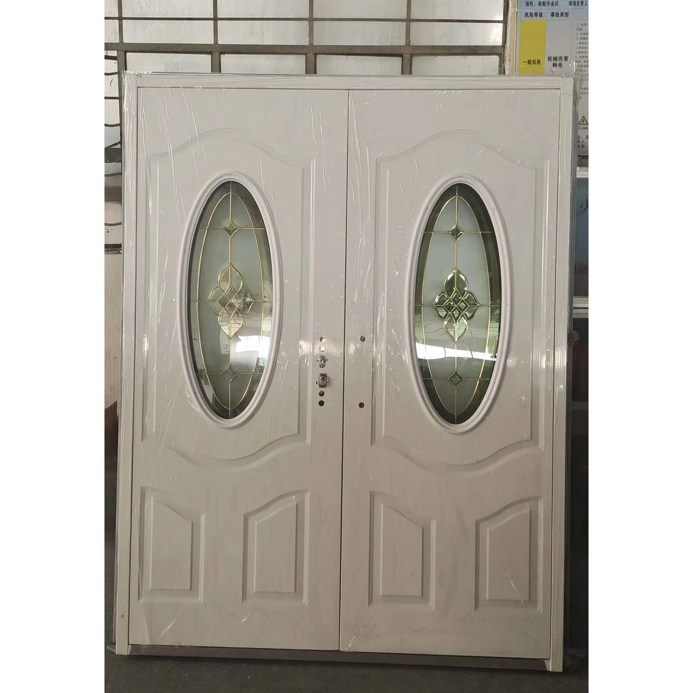 Popular in Nepal Market High Quality Security Interior Steel Door with Homes Door Design