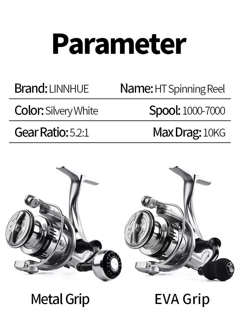 TAKUMI HT5000 Metal grip Spinning Wheel Cnc Metal Rocker Arm Long Throw Road Fishing Line Wheel Sea Fishing Rock Fishing Wheel