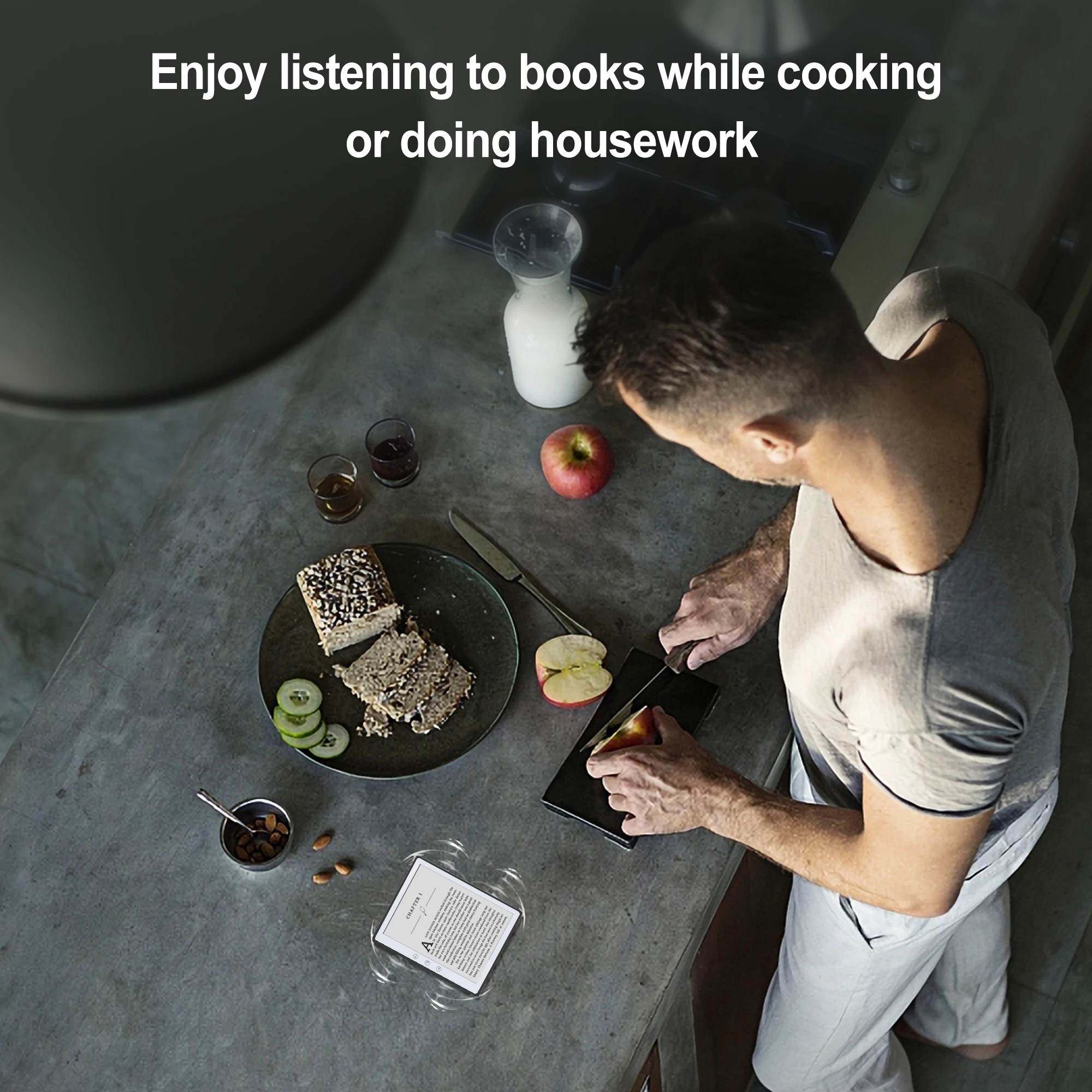 Black 6 inch E-Ink Display 32GB Storage Electronic Book Reader Increased Battery Life Touch Screen E-reader with TF Card Slot