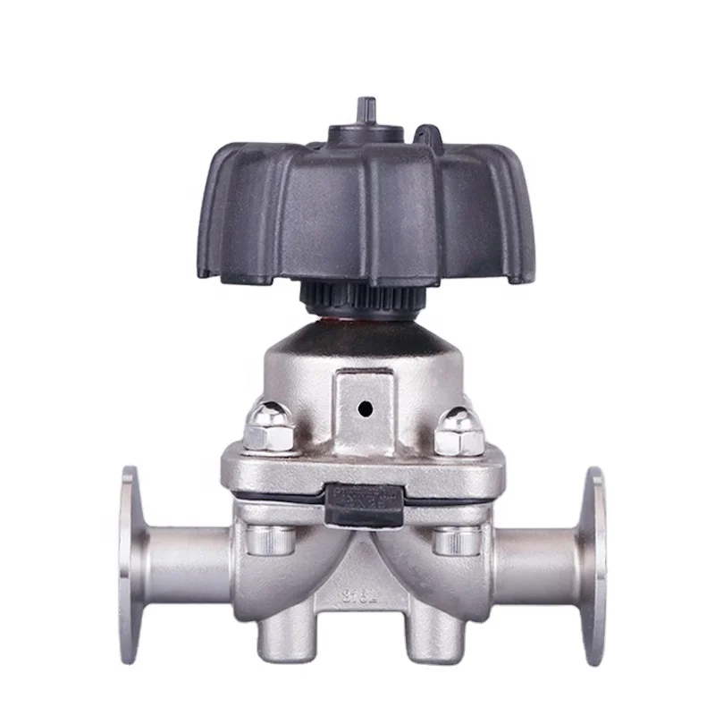 Sanitary Manual Diaphragm Valve Stainless Steel 316l Sanitary Straight Diaphragm for Control Valve