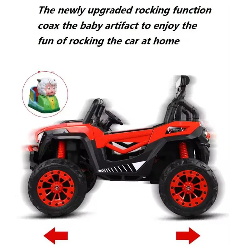 1-10 years old electric off-road 4x4 Large two-person off-road vehicle12V Electric Toy Car/Remote Control Kids Ride On Car