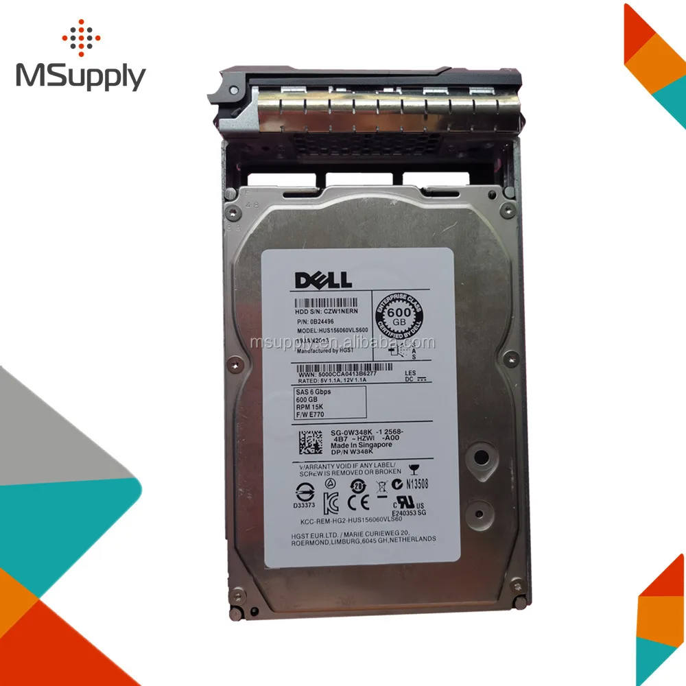 refurbished hdd 600GBHDD 15K SAS 3.5inch W348K 0W348K HUS156060VLS600 Enterprise Hard Disk Drive