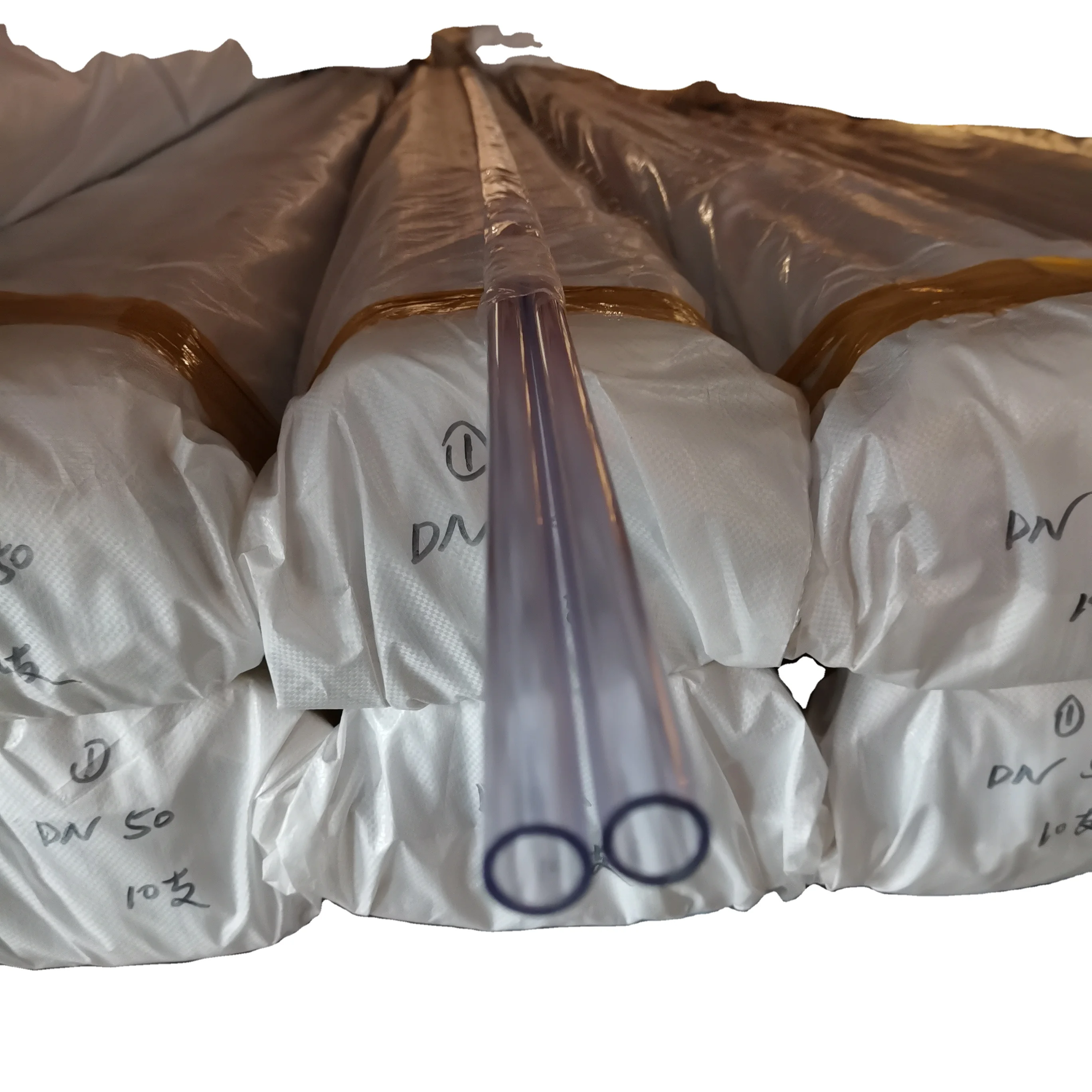 Production of Japanese standard (JIS) pure transparent clear UPVC pipe DN15-DN250