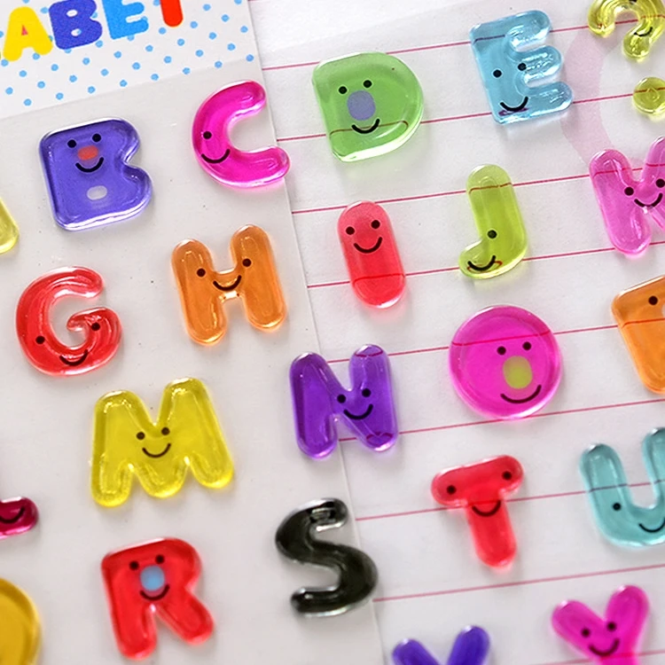 Promotional Gifts Custom Kiss Cut Keyboard Stickers Epoxy Dome Decorative Sticker Sheet