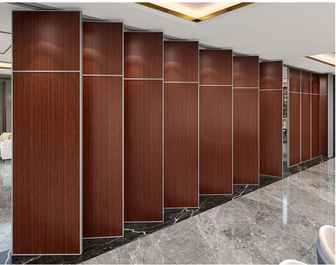 cheap price wooden acoustic sliding folding partition movable walls