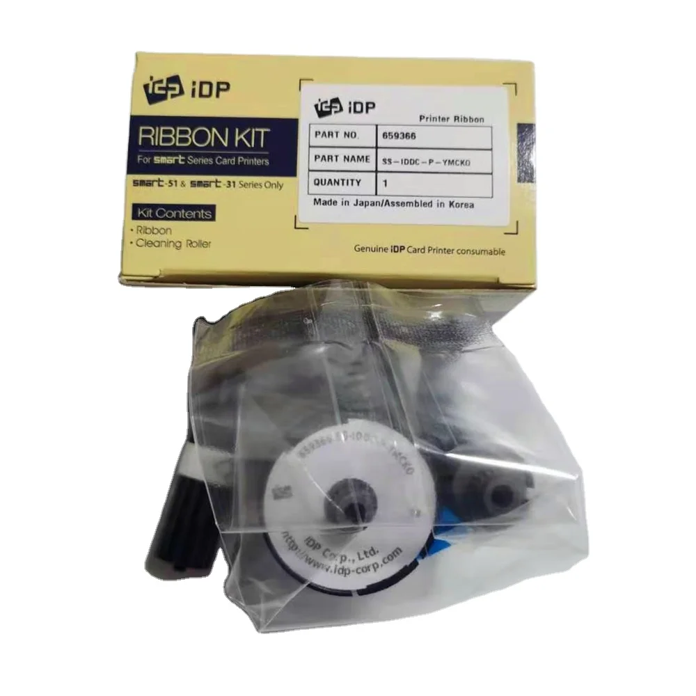 Original IDP 659366 SS-IDDC-P-YMCKO Color Ribbon 250prints for smart IDP 31 51 Card Printer 659382