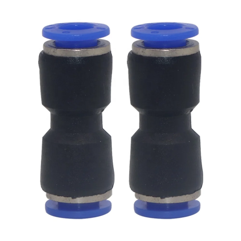 ZM Pneumatic Connector One Touch Plastic Fittings straight PU air pneumatic push in fitting