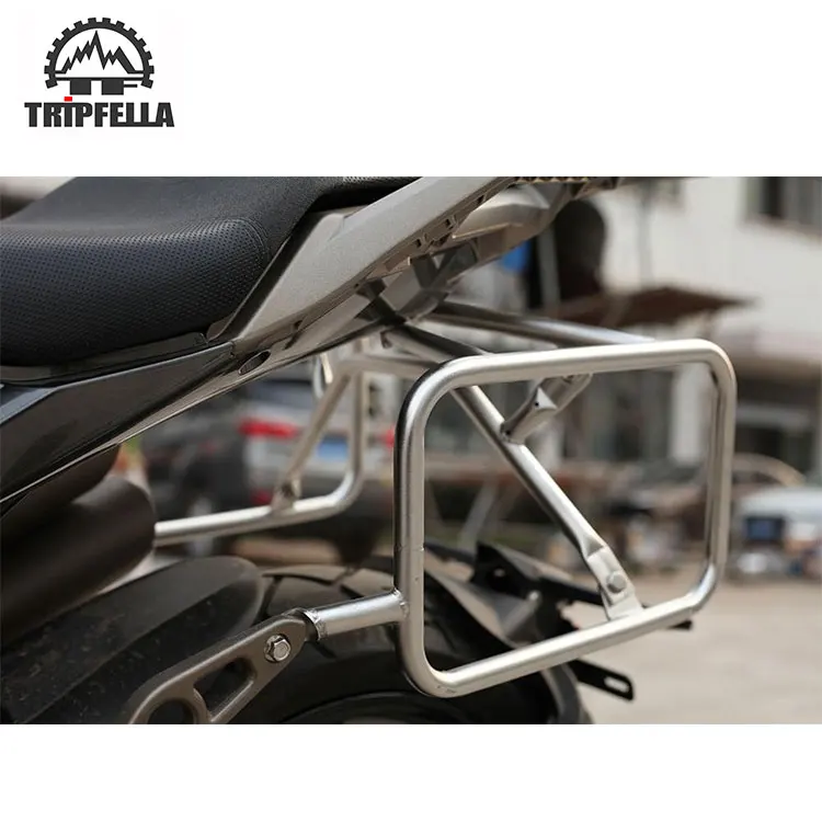 Customized Wholesale Stainless Steel Adventure Motorcycle Pannier Rack for ZONTES T310