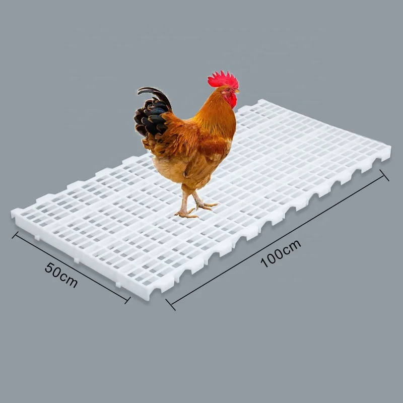 Durable sturdy chemical Resistant 1000*500 mm Poultry chicken Plastic Slat Floor For Chicken Coop