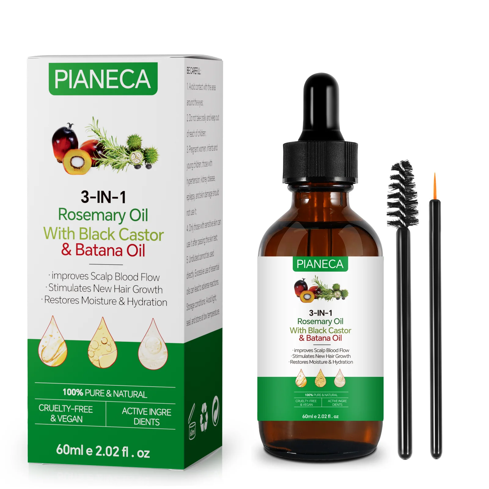 Herbal Hair Growth Oil Scalp Treatment Repair Prevent Hair Loss Thicker Essential Serum