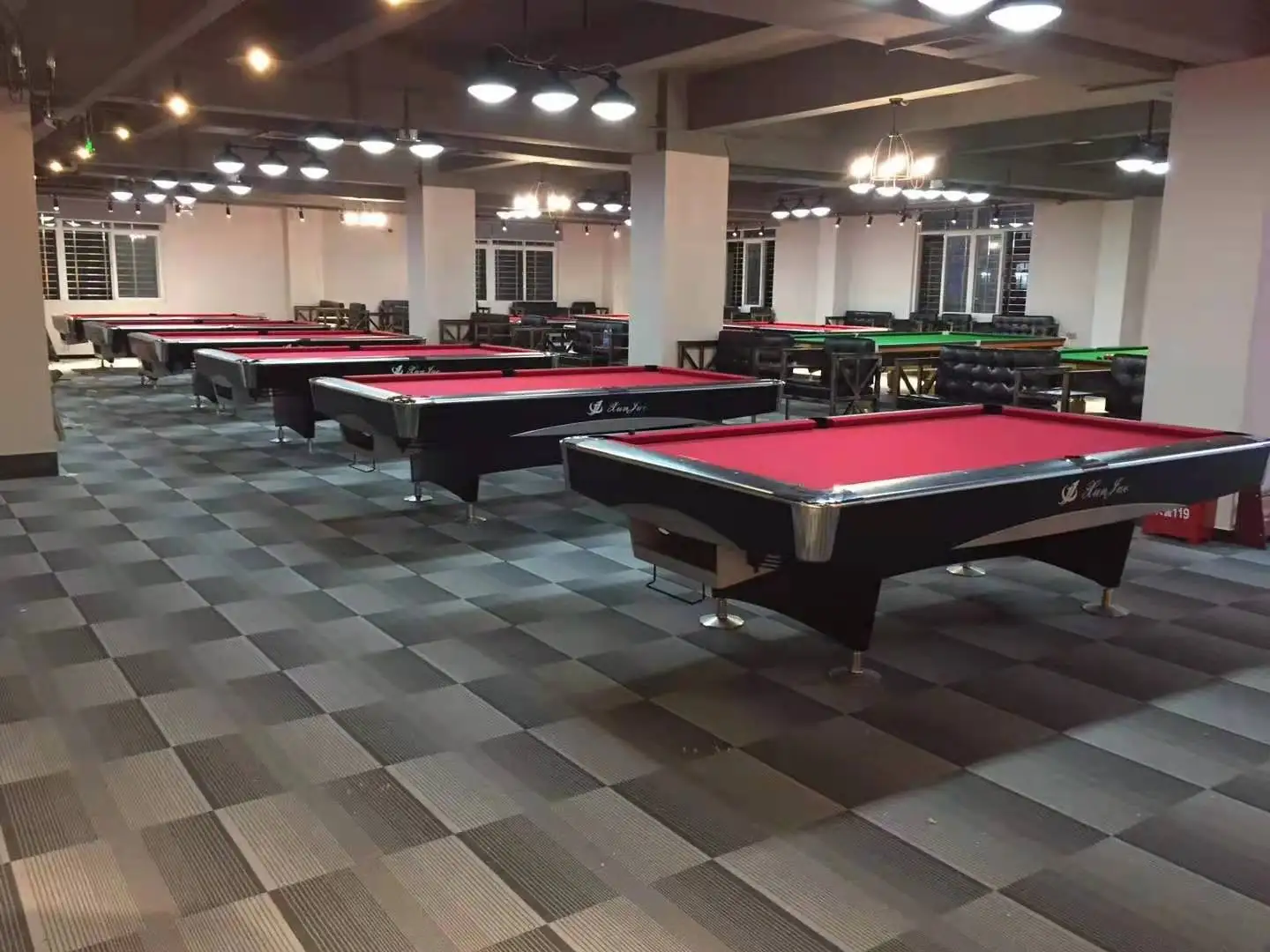 China Manufacturer Direct Sale Standard Size Chinese  Black Pool Table Billiard Snooker