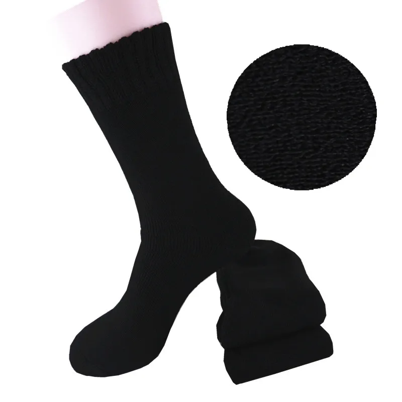 sbamy custom brand bamboo black terry heavy duty bamboo work socks for men