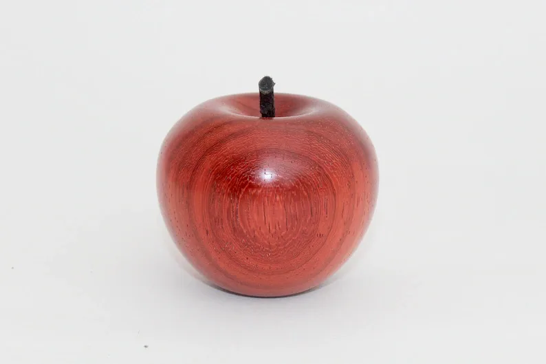 Collectables Fruit Ornaments Wooden Apples Wood Decorative Accents wooden fruits