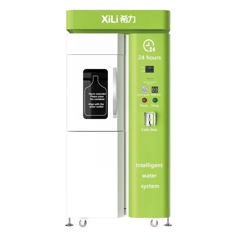 OEM blue-white high quality beautiful OEM water treatment  vending equipment  device with coin paper banknote card