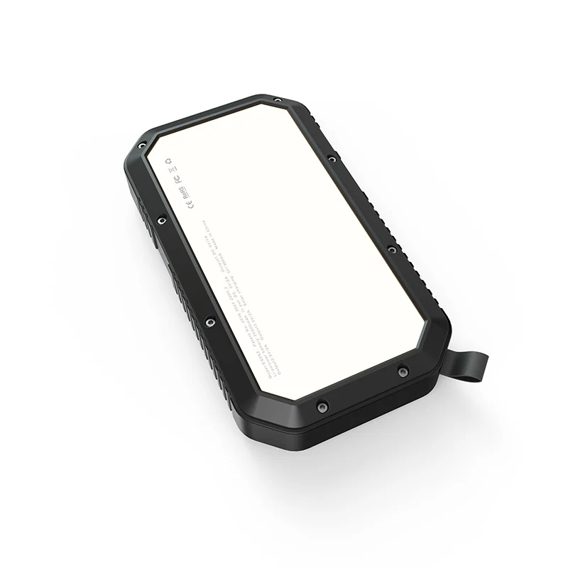 Wireless solar mobile 20000 mAh power bank with ipx5