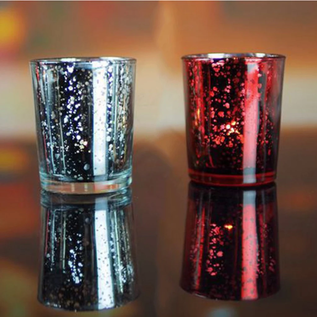 VGT Modern Glass Tea Holder Candle Votive Romantic Globe Candlestick Floor Lamp Prop Wedding Decoration Light