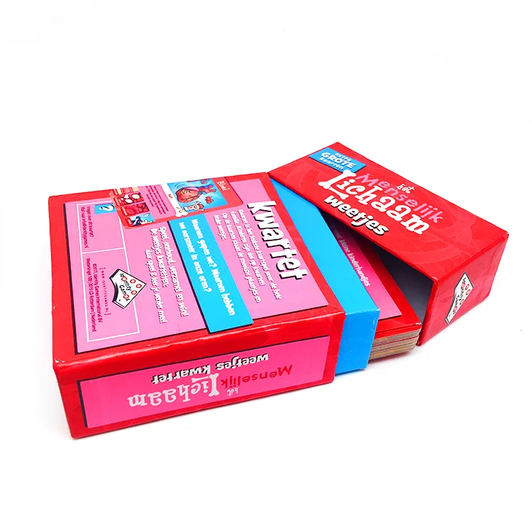 Custom game playing cards for kids children