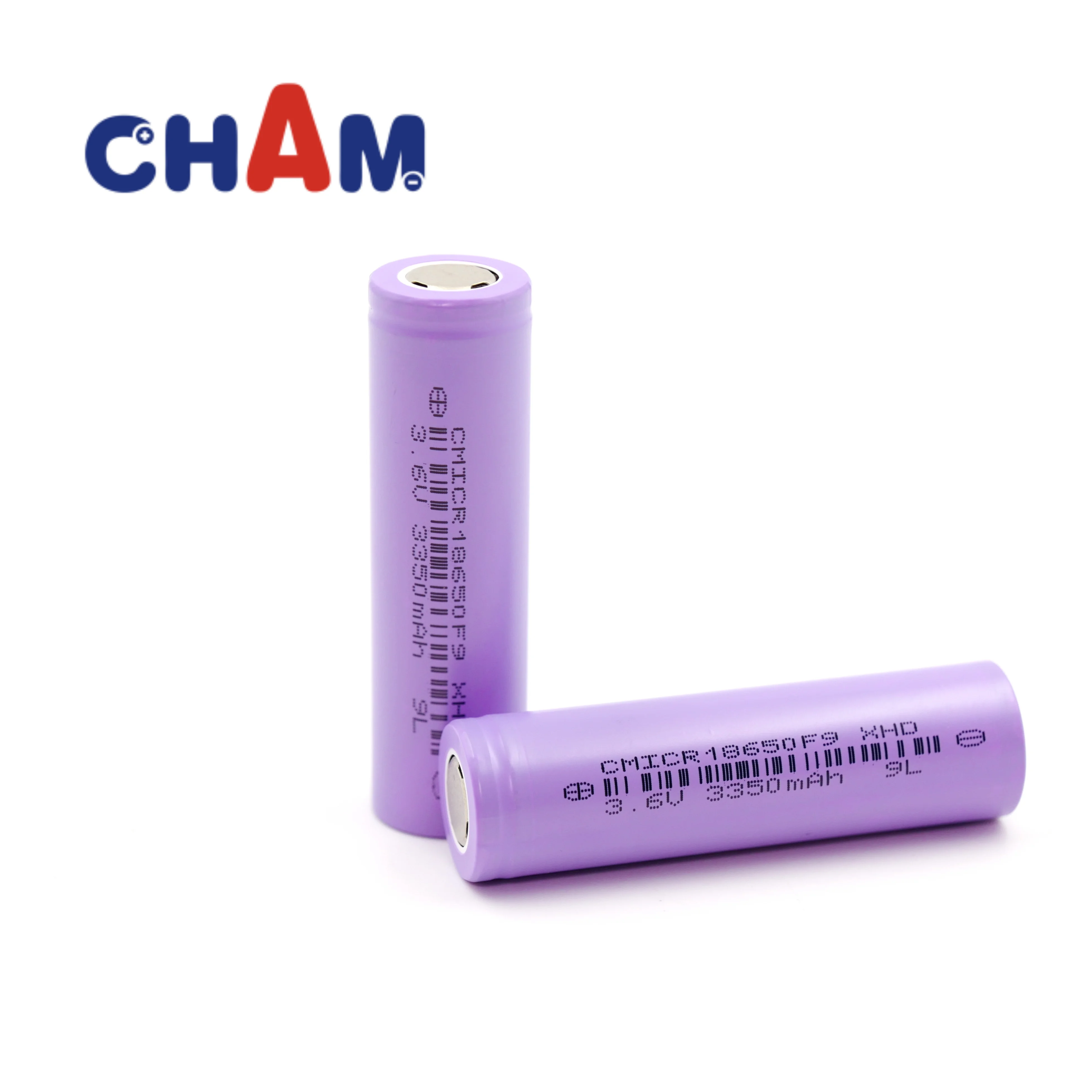 CHAM high capacity 3350mAh Hot-selling 18650 Li ion battery Rechargeable Lithium with BIS/CE