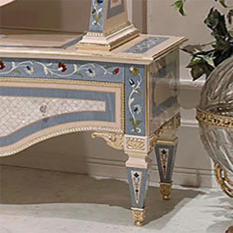 OEM Promotion European  Royal Wooden Dresser Full Length Mirror Wooden Mirror Jewelry Cabinet Painting Full Wall Mirror