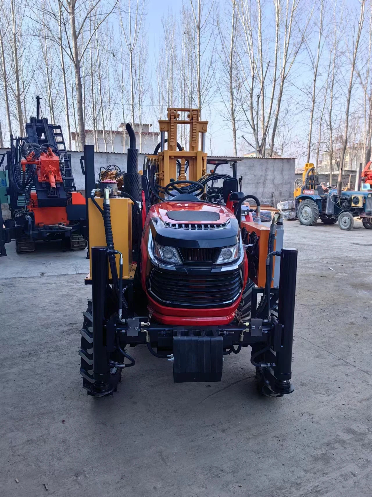 NKS220 tractor mounted rotary drilling rig automatic hydraulic drilling machine for sale