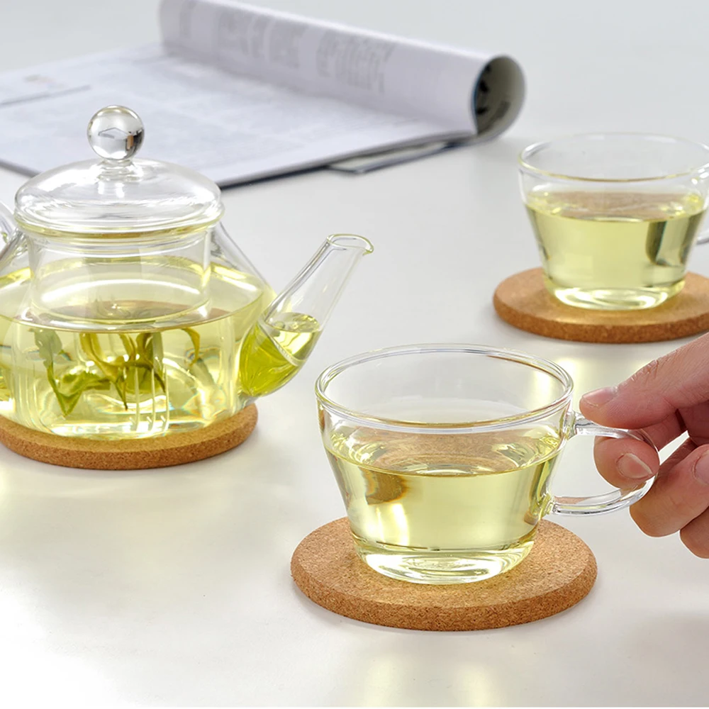 custom factory wholesale bulk blank cork coasters for drinking