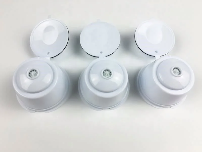 Free Shipping one piece wholesale 3pcs/pack 150 times use Refillable silicon coffee grinds gusto reusable capsules