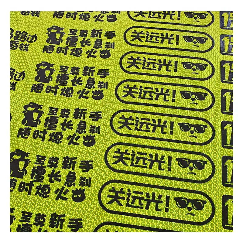 3M PVC Custom Reflective Stickers Reflector Reflective Glitter Custom Reflective Sheet Vinyl Reflective Film Material
