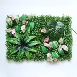 Factory wholesale Artificial Vertical Garden Wall Artificial green Plant 3D Wall Panel
