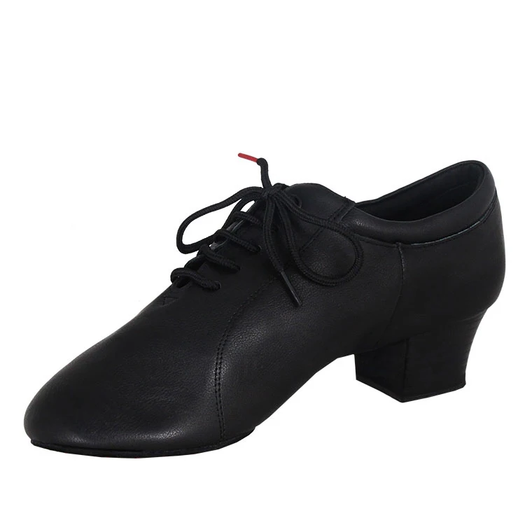 
Mens top quality black leather latin ballroom coach teacher dance shoes for men 