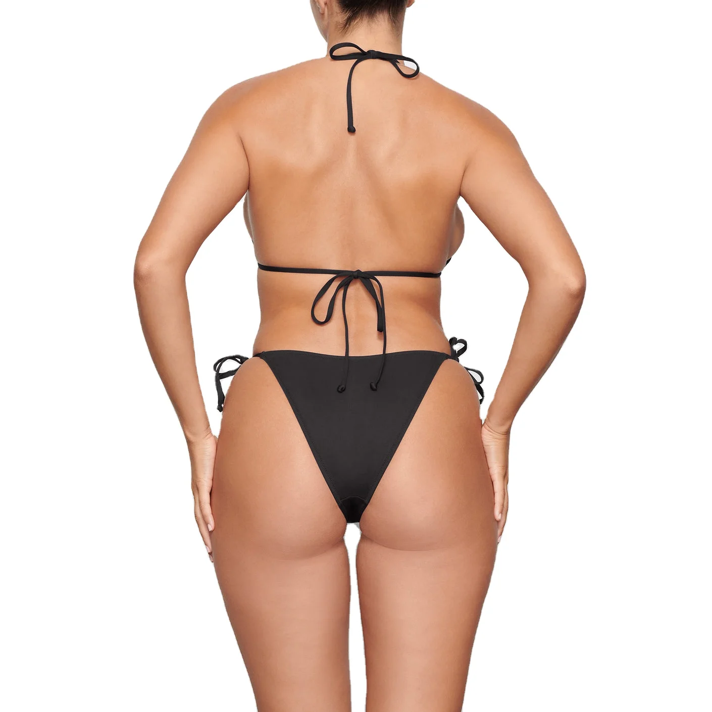 Women New Fashionable Custom Hot Sale Triangle Halter Micro Bikini Designer Bathing Suits for Women 2024