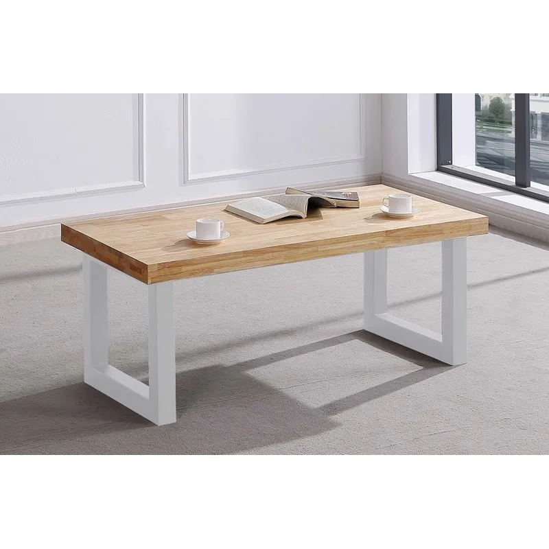 Best Seller Imported Cheap White Large Long MDF Top Wood Coffee Table