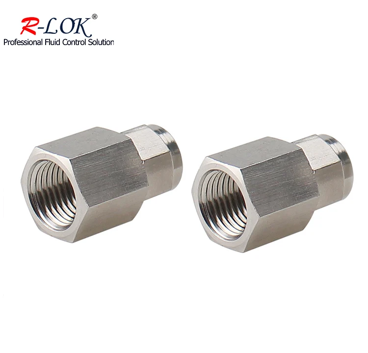 Pneumatic Hose Fitting compression pipe fitting 304 stainless steel 1 4mm 6mm 8mm air hose connector female adapter pipe fitting