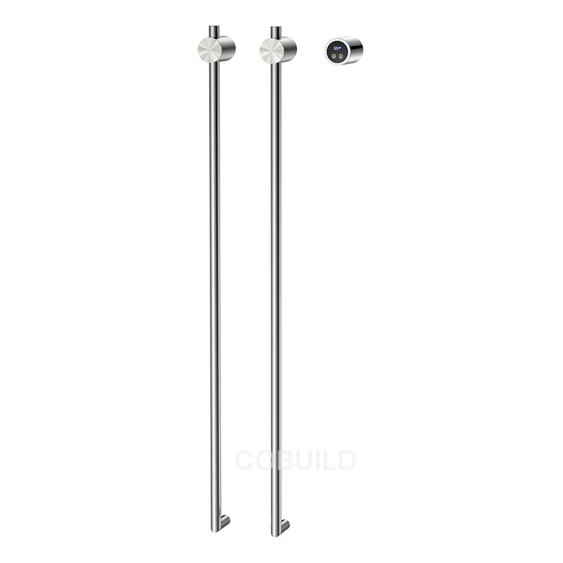 Modern Design SUS 304 Fast Heating Black Towel Radiator Infrared Heated Towel bar Warmer