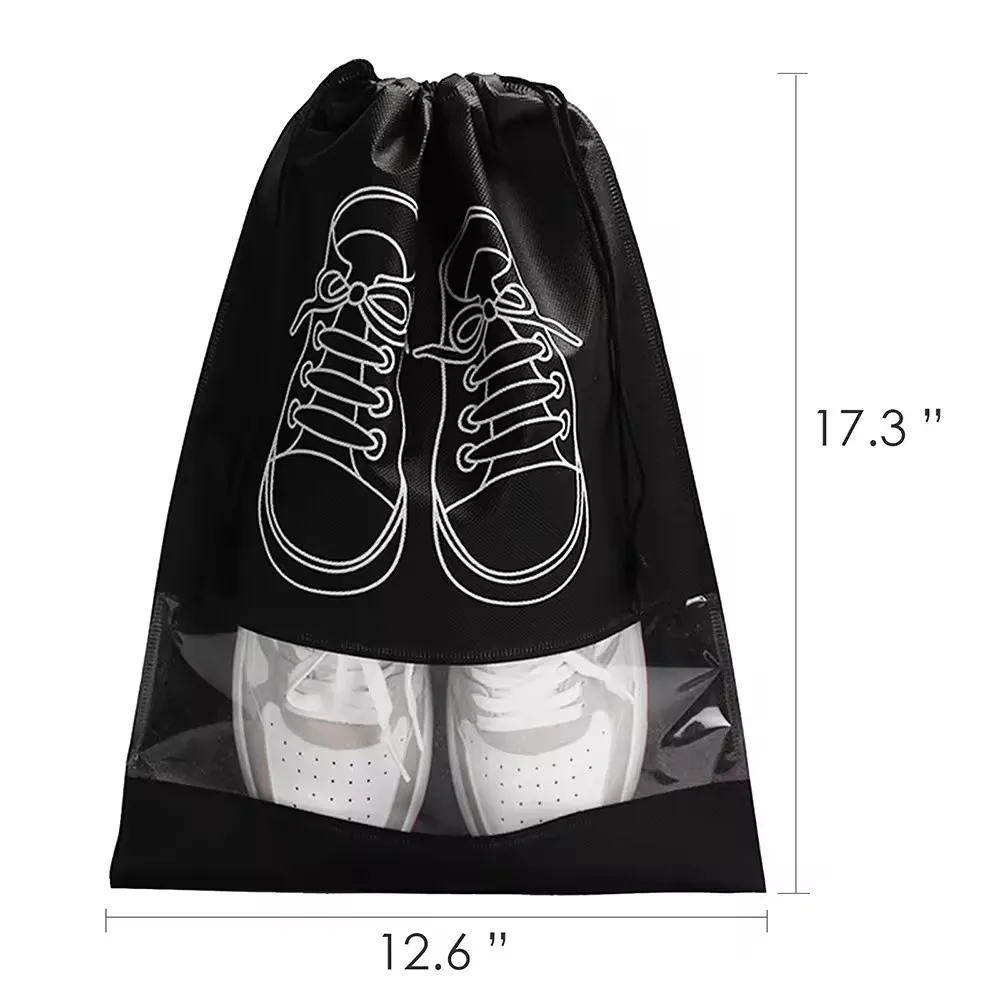Custom Dust Proof Shoes Bag Non Woven Drawstring Bag Cover Bag For Shoe