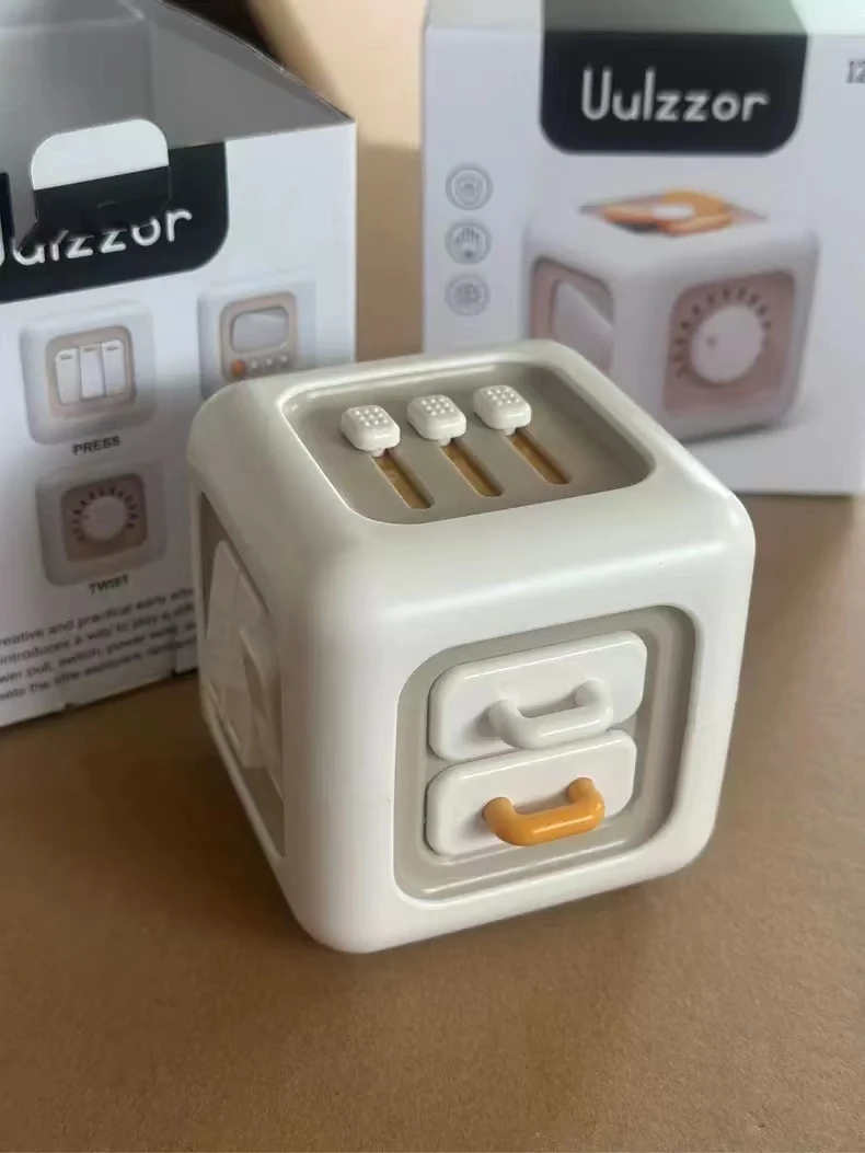 Kids Busy Magic Cube 6 in1 Learning Fine Motor Skills Montessory Busy Cubes